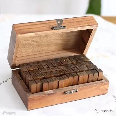 Wooden Letter Press Set