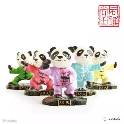ceramic kung fu pandas