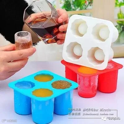 DIY Ice Mold Shot Glasses