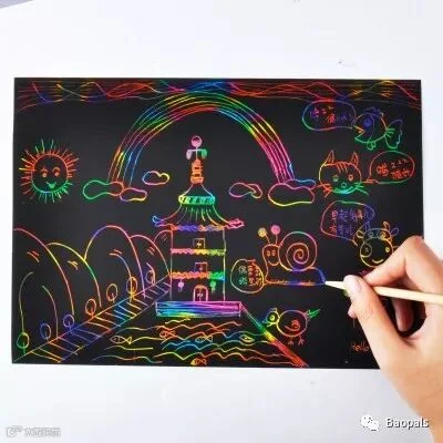 children’s scratch painting sheets