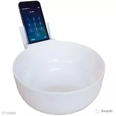 bowl with phone stand