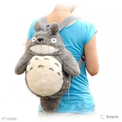 Fuzzy Totoro Backpack