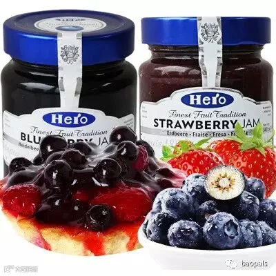 hero blueberry and strawberry jam