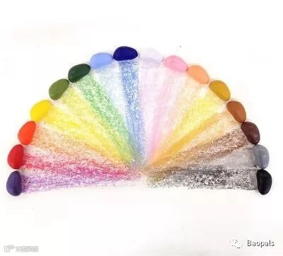 Colorful Crayon Rocks Set