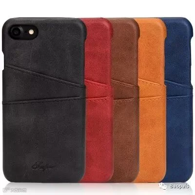 Faux Leather iPhone Case with Card Slot