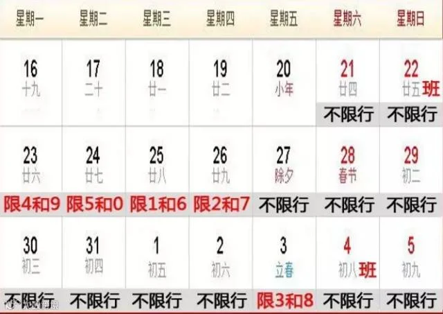 唐山春节限行消息