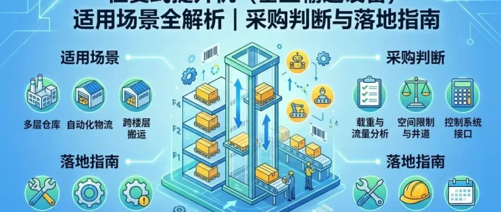 往复式提升机（垂直输送设备）适用场景全解析｜采购判断与落地指南