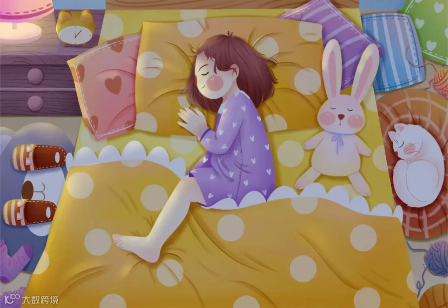 摄图网_401692501_世界睡眠日小女孩手绘插画(企业商用).jpg