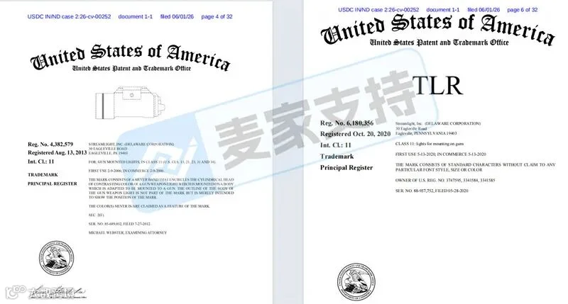 6-cv-00252,手电类目预警,Streamlight重磅维权,TRO风险来袭"