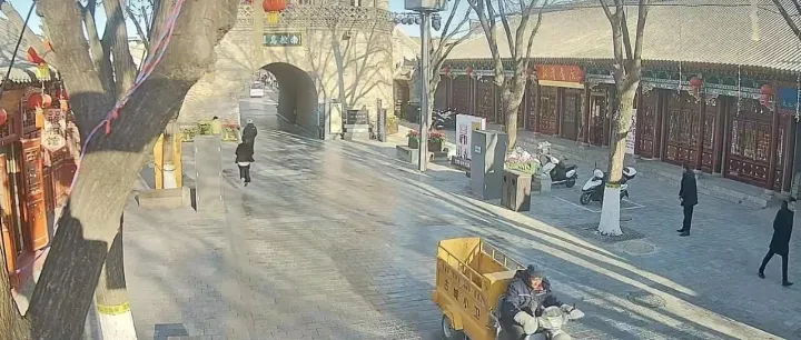 陕西榆林街道与景点监控