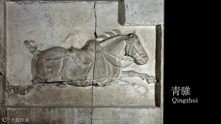 The “Six Steeds of Zhaoling.”  From the Xi’an Beilin Museum