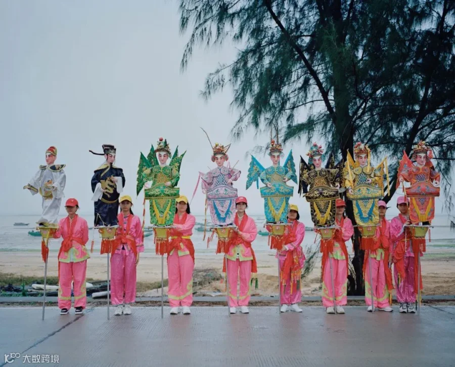 Young women participate in the Lantern Festival Parade, Donghai Island, Guangdong province, Feb. 5, 2023. Courtesy of Chen Liang