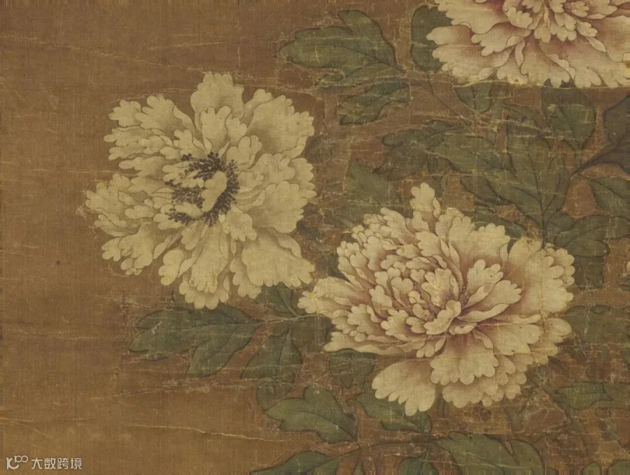 Details of “Peonies” by Northern Song dynasty painter Zhao Chang (circa 959— 1016). From the Taipei Palace Museum