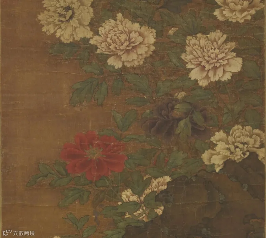 Details of “Peonies” by Northern Song dynasty painter Zhao Chang (circa 959— 1016). From the Taipei Palace Museum
