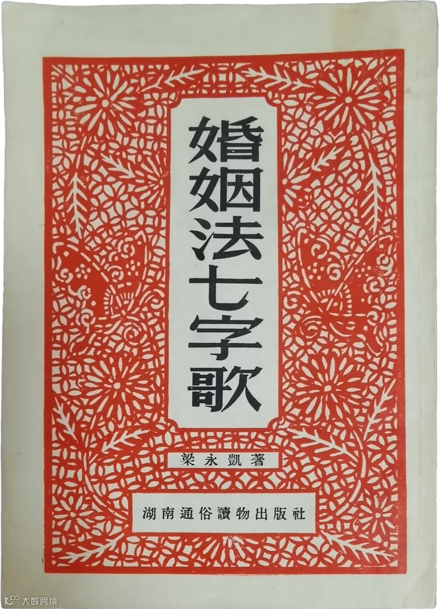 “The Marriage Law in Seven-Character Verse,” by Liang Yongkai, 1952.