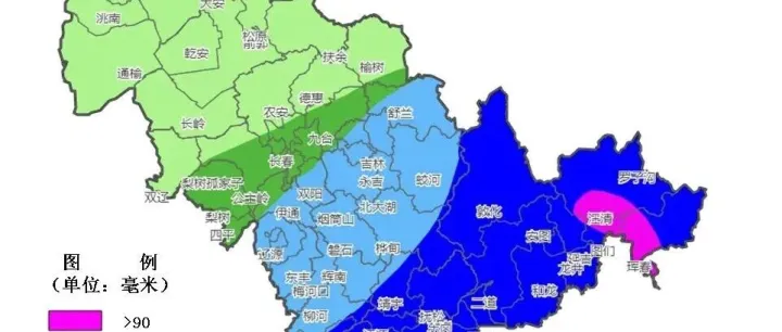 폭우, 우박 온다! 화룡, 룡정, 연길, 도문, 왕청, 훈춘 오늘 주의