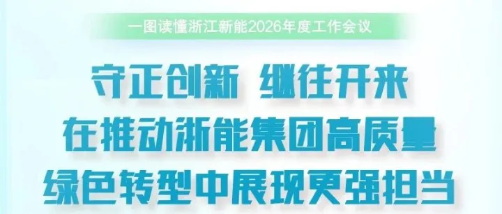 一图读懂浙江新能2026年度工作会议