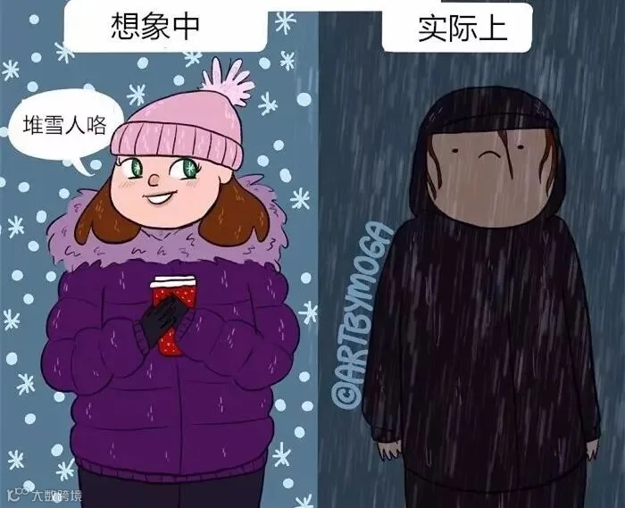 关于冬天的16幅漫画,直击人心!