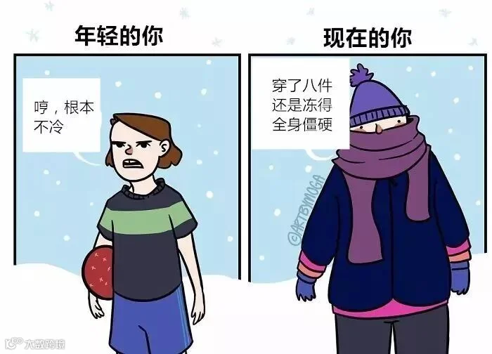 关于冬天的16幅漫画,直击人心!