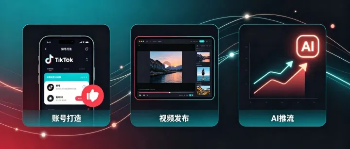 TikTok矩阵（TK矩阵）从0到1：搜流+截流+投流，火柴AI三件套让播放量破万
