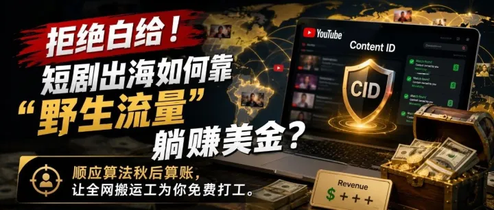 拒绝白给！短剧出海如何靠“野生流量”躺赚美金？