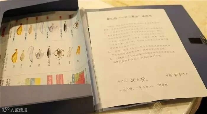 每个水产摊位都有一份“一打三整治”承诺书.jpg