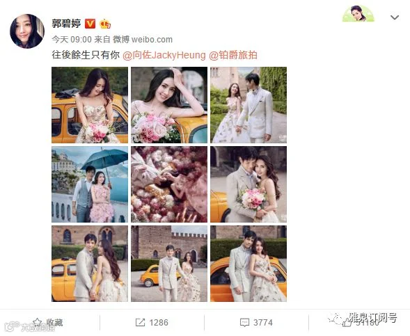 图片来源 微博@郭碧婷
