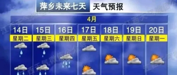 黄色预警！雷电、大雨即将抵达萍乡→