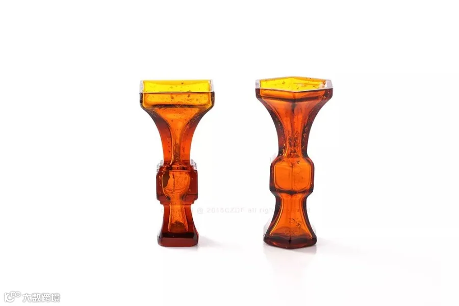 85-琉璃六角花孤-高16.5cm口7.5cm+琉璃方花孤-高16.5cm口7.5cm.JPG
