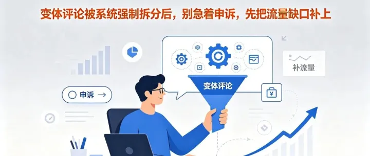 变体评论被系统强制拆分后，别急着申诉，先把“流量伤口”补上——26 章鱼站外选品助力品牌运营