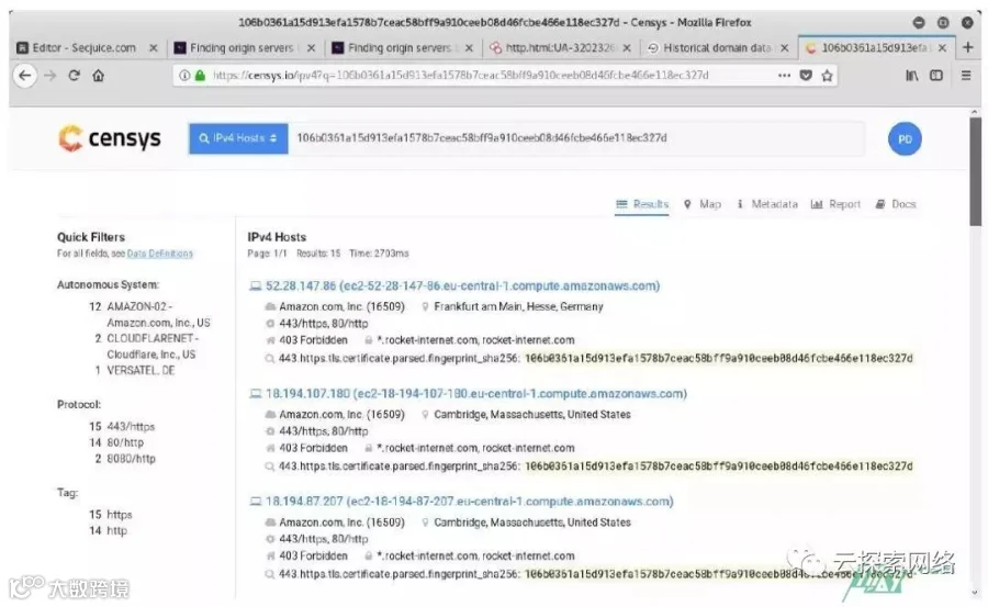 如何寻找隐藏在CloudFlare或TOR背后的真实原始IP