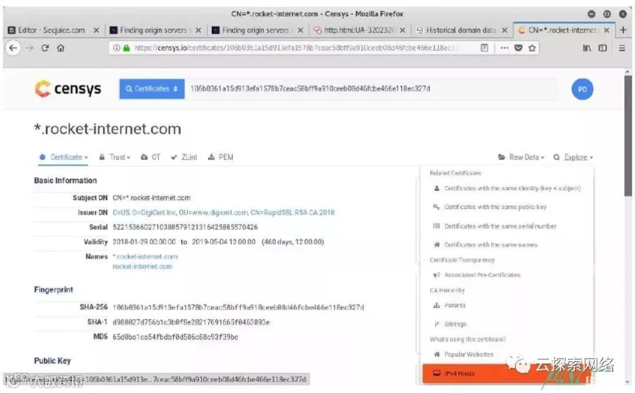 如何寻找隐藏在CloudFlare或TOR背后的真实原始IP