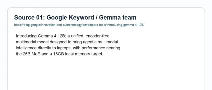 Google 扔出一颗深水炸弹：Gemma 4 12B 让你的笔记本变成 AI Agent 工作站！