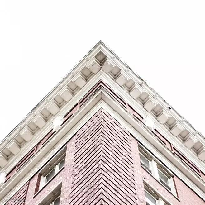 建筑、屋顶、建筑、墙角、粉红、墙壁、房子