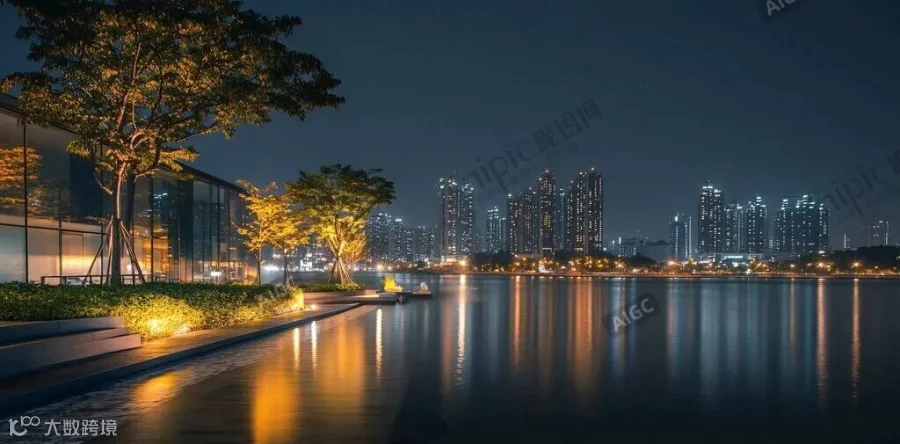 image-04-黎明湖畔城市夜景