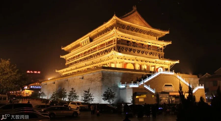 image-04-鼓楼广场夜景流光