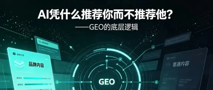 AI凭什么推荐你而不推荐他？——GEO的底层逻辑