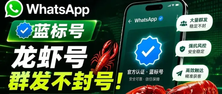 WhatsApp群发就封号？这套抗封方案很少有人知道。