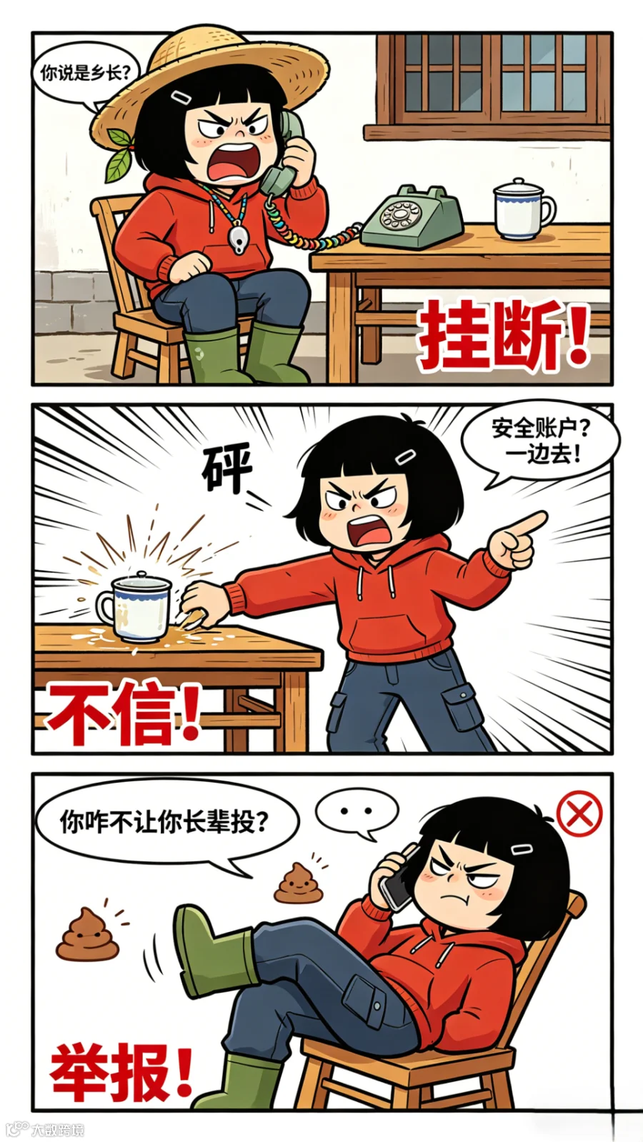 夸张漫画：小香护老奶奶挂电话.png