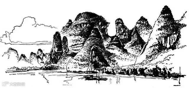 广西兴坪泥盆纪石灰岩形成的岩溶峰林地貌.jpg