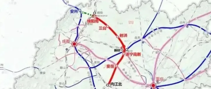 绵遂内铁路迎来新节点！川中三市联动升级，迈入高频通勤圈
