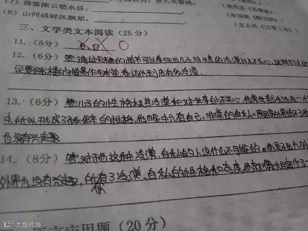 中考生必看:阅卷老师最讨厌的几种字体!