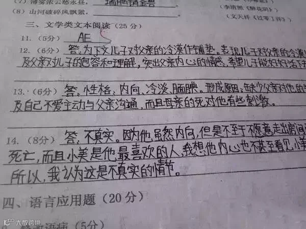 中考生必看:阅卷老师最讨厌的几种字体!