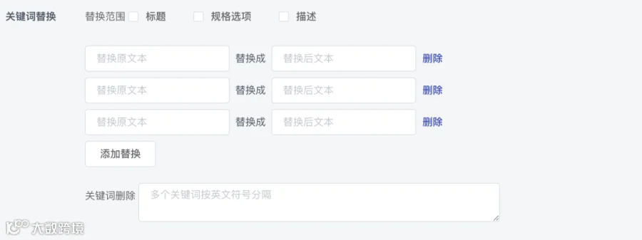 关键词替换删除