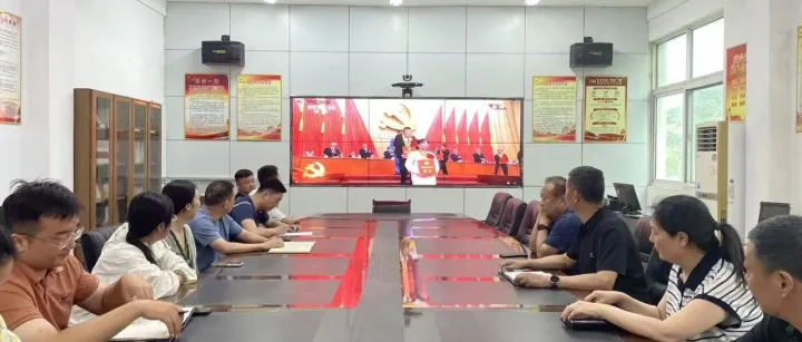 振淮公司党支部组织党员干部集中收看庆祝中国共产党成立105周年大会直播