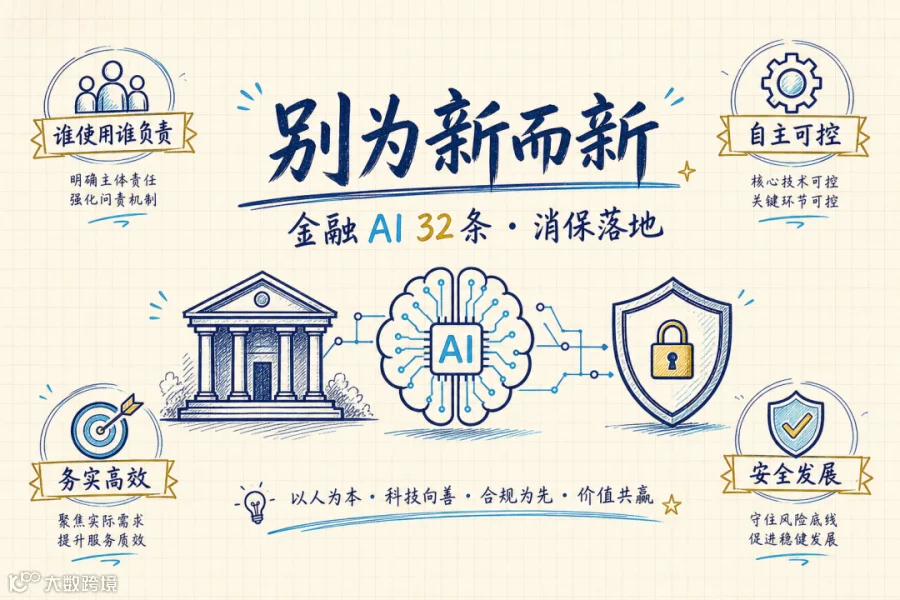 封面：金融 AI 32 条 · 消保落地