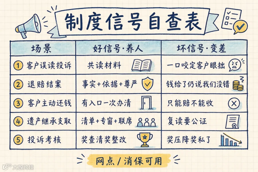 制度信号自查表（网点/消保可用）