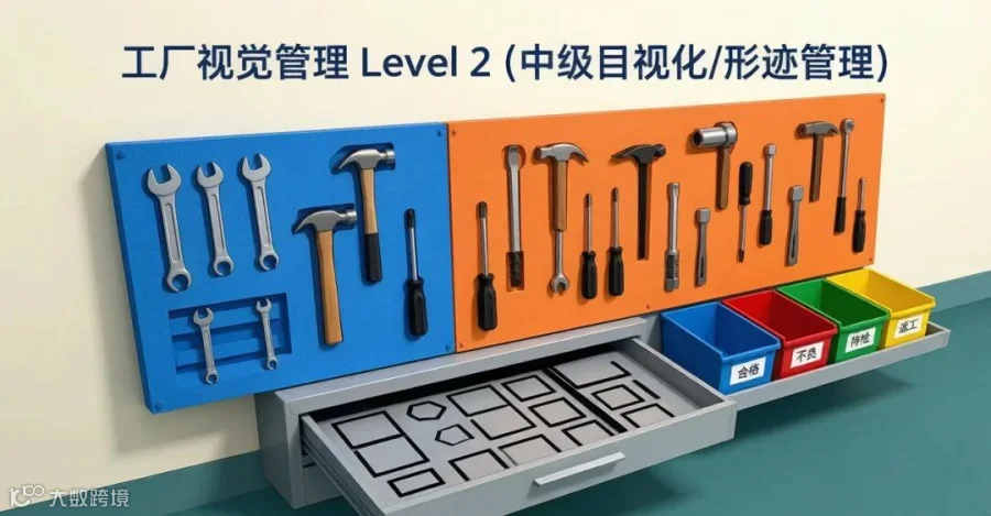 中级目视化：形迹板、定置阴影、三定色标