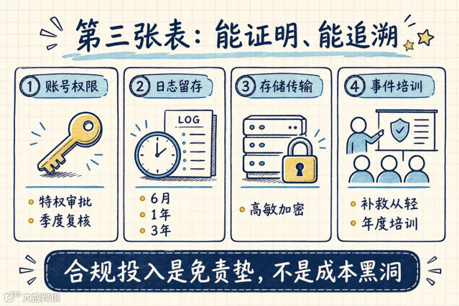 第三张表：能证明能追溯