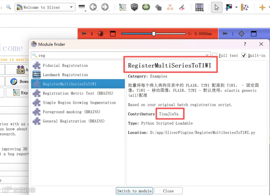 RegisterMultiSeriesToT1WI这个就是自定义的一个插件
